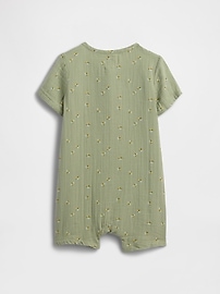 Baby Gauze Henley Romper