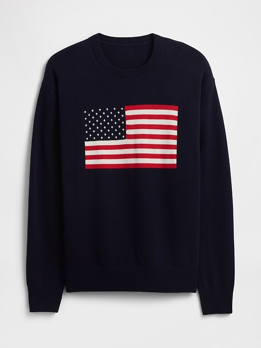 Image number 5 showing, Relaxed Americana Intarsia Sweater