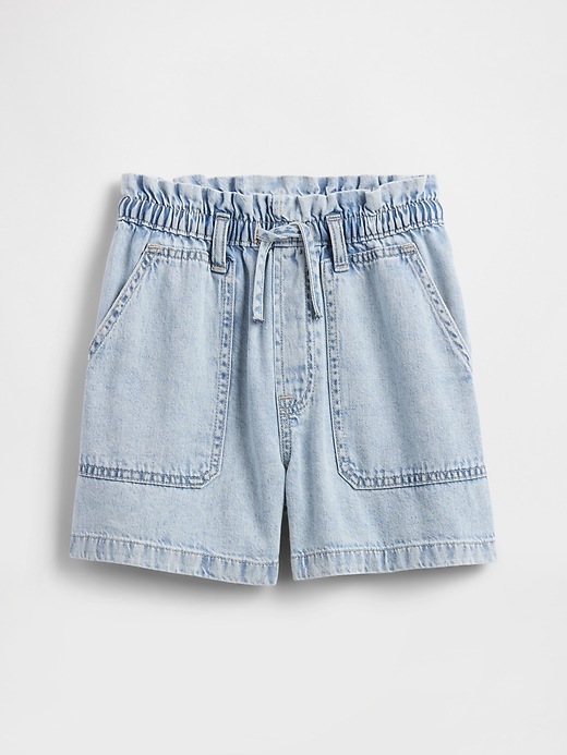 Kids High Rise Relaxed Pull-On Utility Shorts
