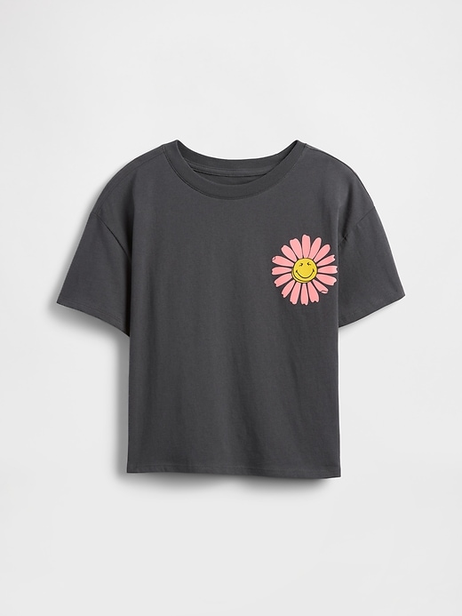 Image number 1 showing, GapKids &#124 SmileyWorld&#174 Oversized Graphic T-Shirt