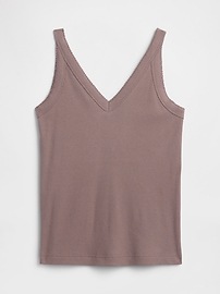 Ribbed V-Neck Tank Top