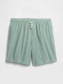 6" Relaxed Seersucker Swim Trunks