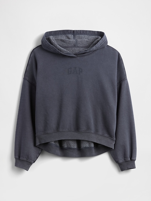 Image number 5 showing, Relaxed Gap Mini-Logo Cropped Hoodie