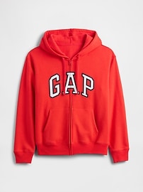 Relaxed Gap Logo Zip Hoodie