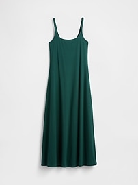 Ribbed Squareneck Midi Dress