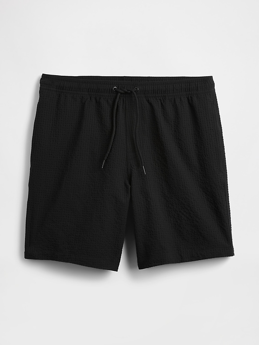 Image number 4 showing, 6" Relaxed Seersucker Swim Trunks