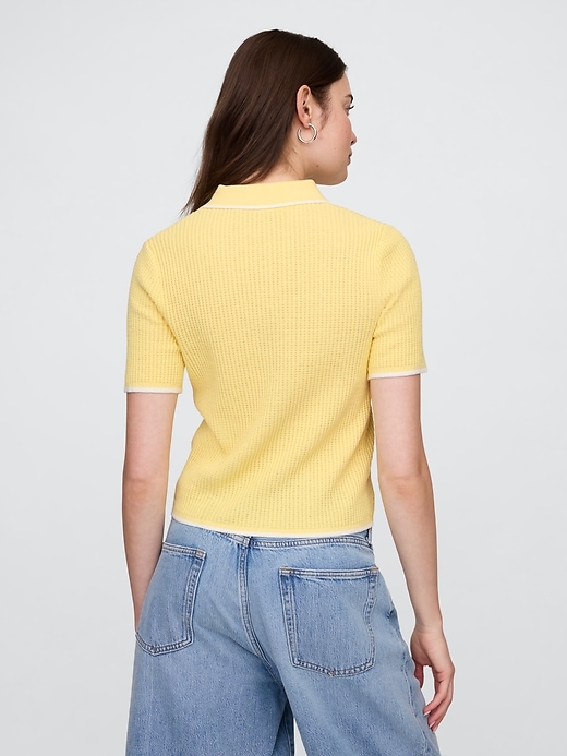 Image number 2 showing, Ribbed Polo Sweater