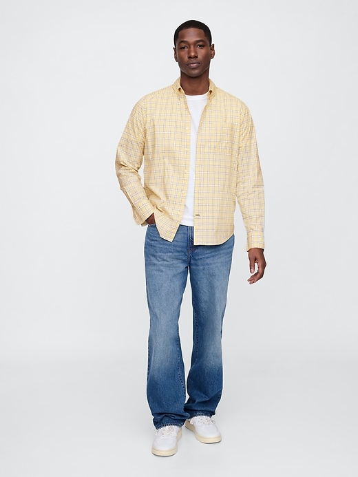 Image number 3 showing, Stretch Poplin Shirt in Standard Fit