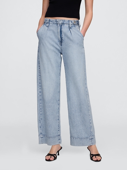 Image number 2 showing, High Rise SuperLight Wide-Leg Jeans