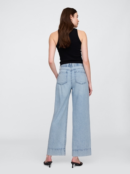 Image number 4 showing, High Rise SuperLight Wide-Leg Jeans