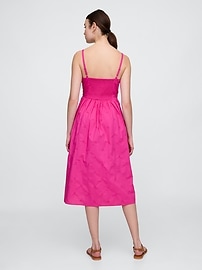 Eyelet Midi Dress