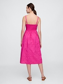 Eyelet Midi Dress