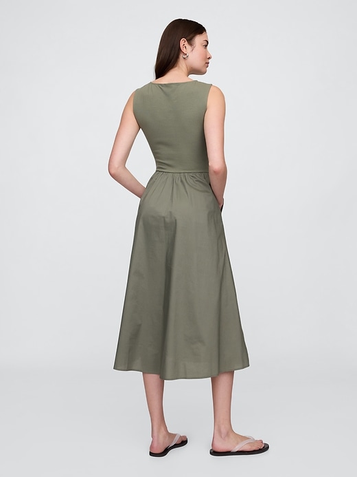 Image number 2 showing, Boatneck Midi Dress