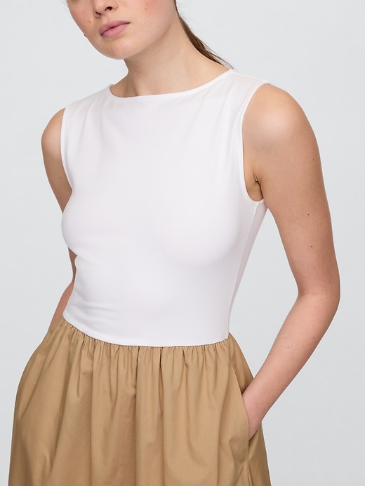 Image number 3 showing, Boatneck Midi Dress
