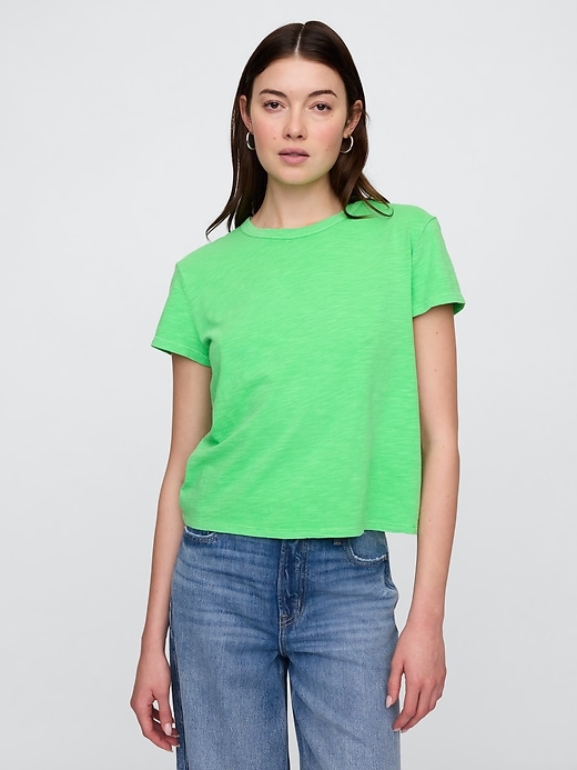 Image number 1 showing, ForeverSoft Shrunken Crewneck T-Shirt