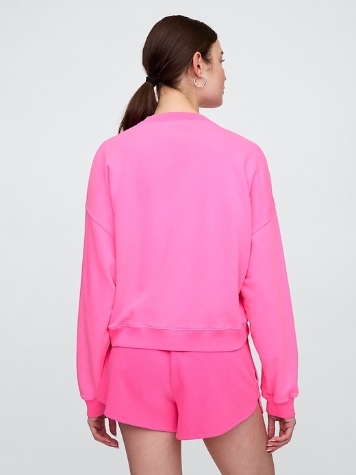 Image number 2 showing, Oversized French Terry V-Neck Sweatshirt