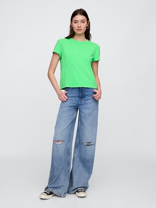 Image number 3 showing, ForeverSoft Shrunken Crewneck T-Shirt