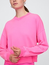 Oversized V-Neck Sweatshirt