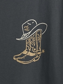 Johnny Cash Relaxed Graphic T-Shirt