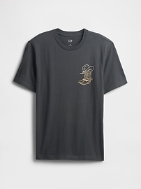 Johnny Cash Relaxed Graphic T-Shirt