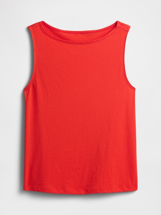 Image number 5 showing, Ribbed Boatneck Tank Top
