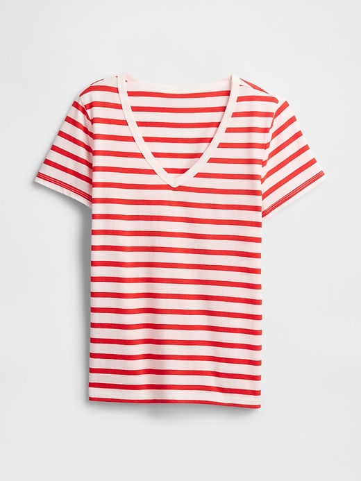 Image number 5 showing, Favorite Stripe V-Neck T-Shirt