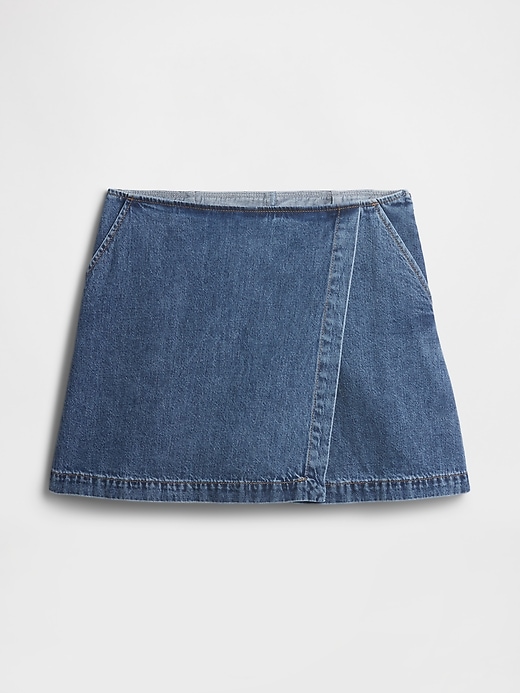 Image number 5 showing, Denim Wrap Skort