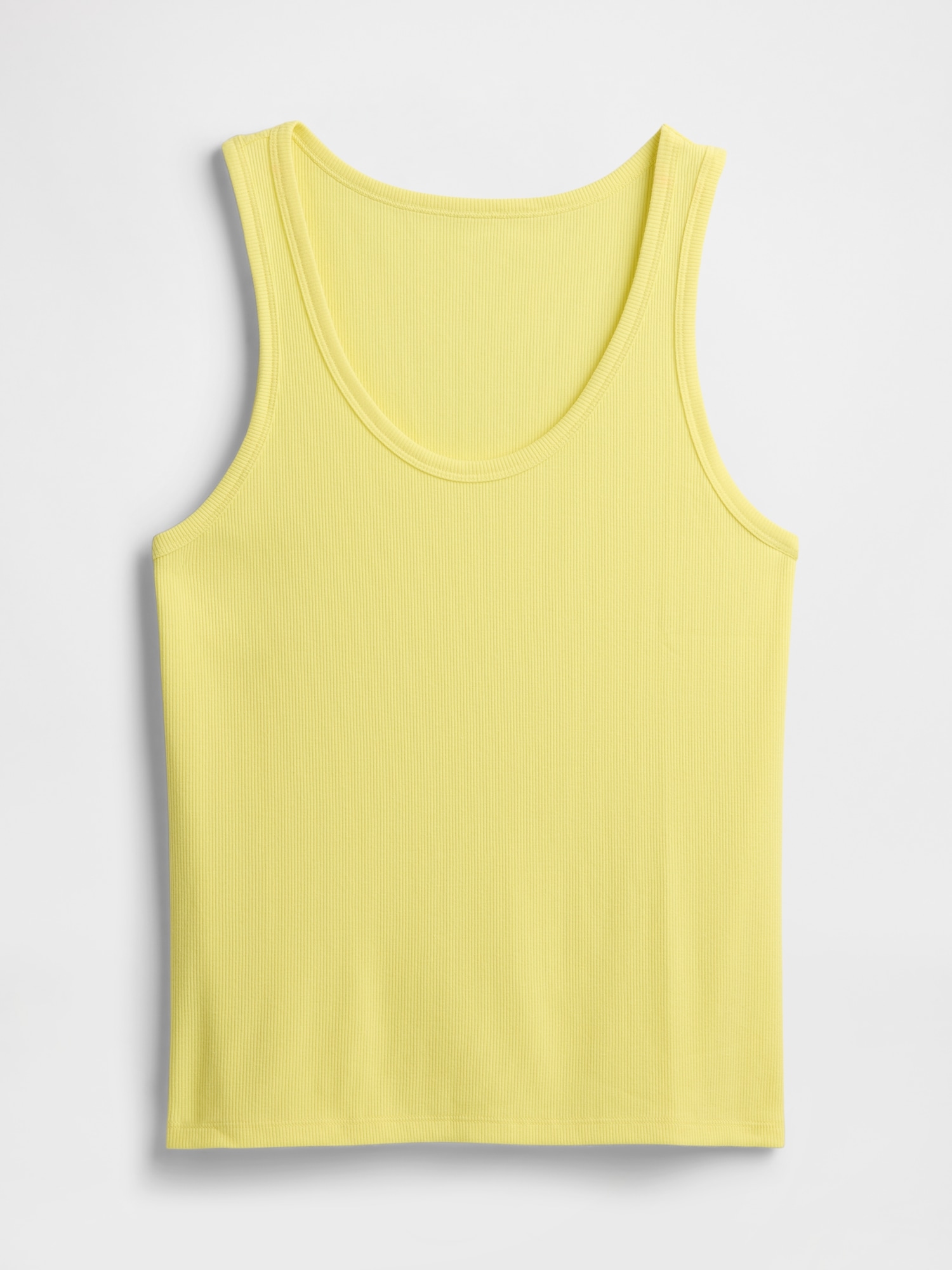 Gap Factory Ribbed Scoopneck Tank Top In Yellow