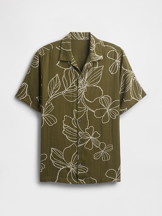 Image number 5 showing, Gauze Vacay Shirt in Standard Fit