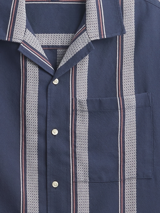 Image number 4 showing, Boxy Texture-Stripe Vacay Shirt