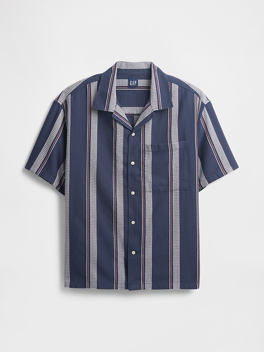 Image number 5 showing, Boxy Texture-Stripe Vacay Shirt