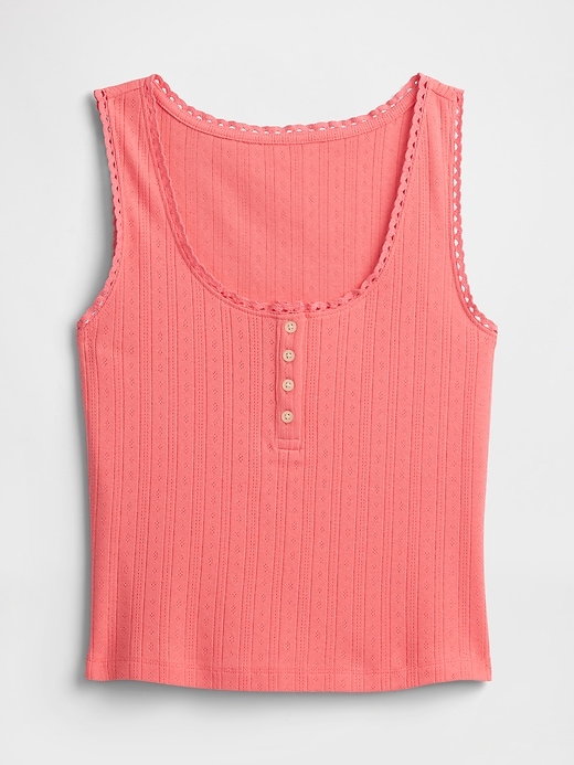 Image number 5 showing, Pointelle Scoopneck Top