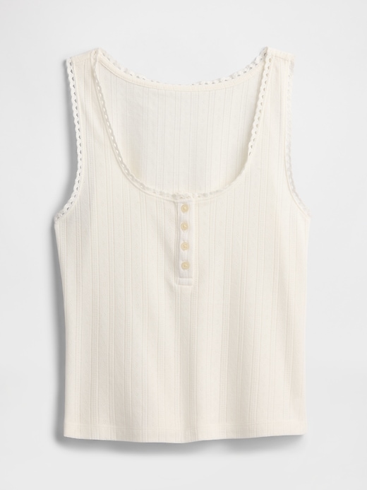 Image number 5 showing, Pointelle Scoopneck Top
