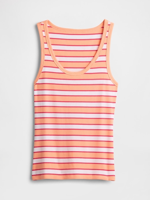 Image number 5 showing, Ribbed Stripe Scoopneck Tank Top