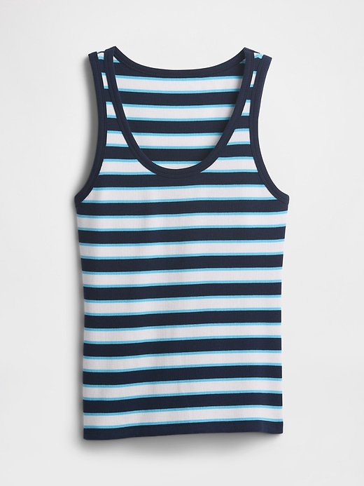 Image number 5 showing, Ribbed Stripe Scoopneck Tank Top