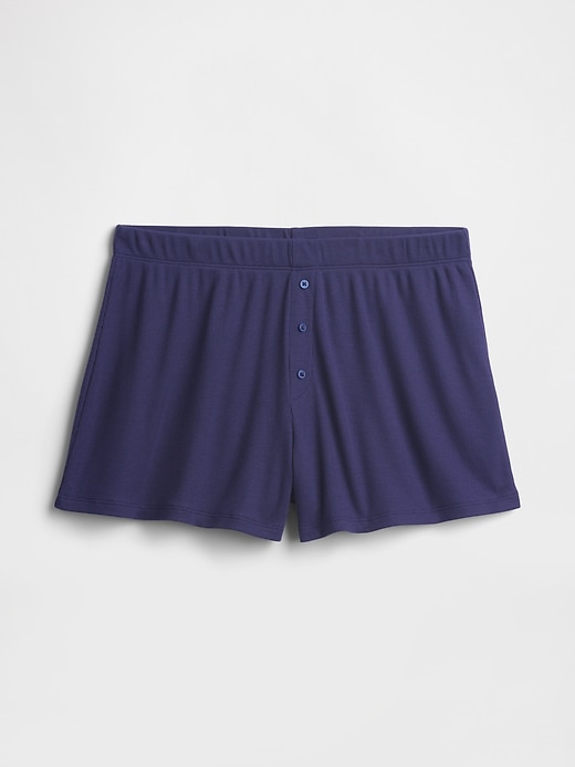 Image number 4 showing, TENCEL&#153 Ribbed PJ Shorts