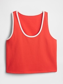 Recycled Cropped Pique Tank Top