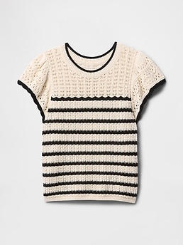 Mixed-Stitch Sweater Top | Gap Factory