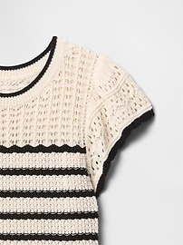Mixed-Stitch Sweater Top