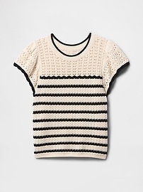Mixed-Stitch Sweater Top