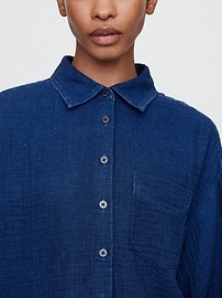 Oversized Shirt in Gauze