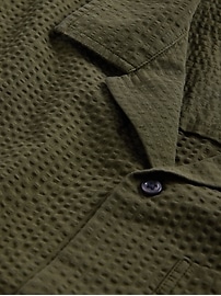 Seersucker Shirt in Boxy Fit
