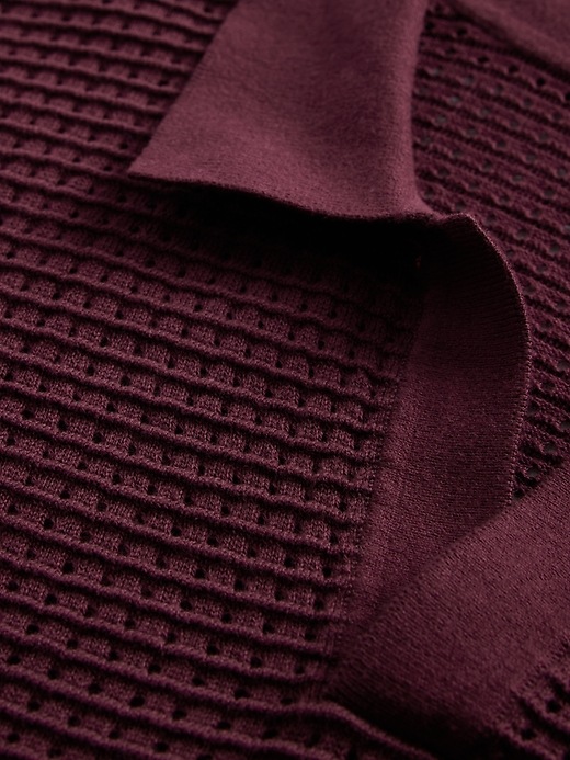 Stripe Sweater Polo Shirt