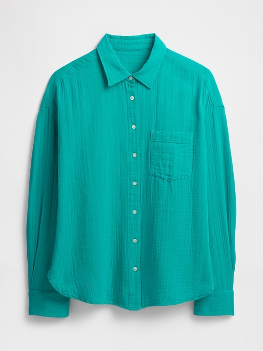 Image number 5 showing, Gauze Big Shirt