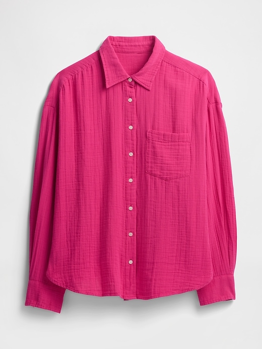Image number 5 showing, Gauze Big Shirt
