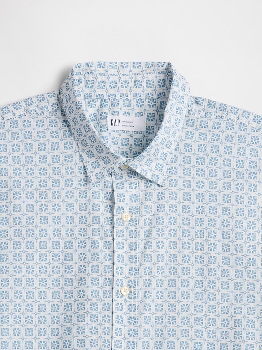 Image number 4 showing, Stretch Poplin Shirt in Standard Fit
