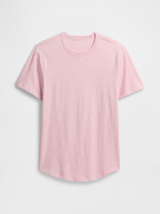 Image number 5 showing, Lived-In Curved Hem Crewneck T-Shirt