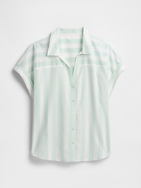 Relaxed Stripe Poplin PJ Shirt
