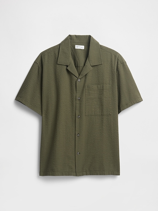 Image number 5 showing, Seersucker Shirt in Boxy Fit