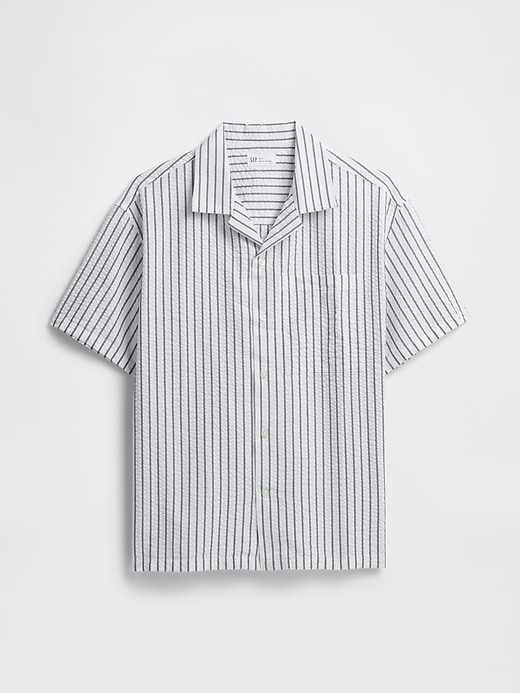 Image number 5 showing, Seersucker Shirt in Boxy Fit